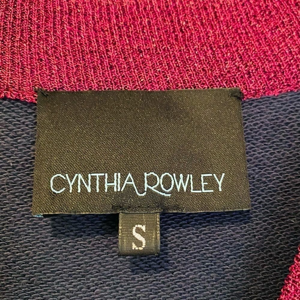 Cynthia Rowley Metallic Rib Sweatshirt Size Small - Picture 7 of 8